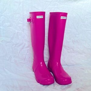 Hot Pink Hunter Boots 💕 Authentic